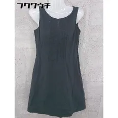 ◇ Peyton Place ペイトンプレイス ノースリーブ 膝下丈 ワンピース サイズ9 ブラック レディース 【中古】 【1002801912680】