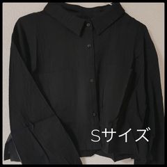 【未使用】長袖シャツ　黒色　S