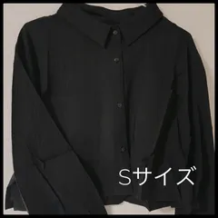 【未使用】長袖シャツ　黒色　S