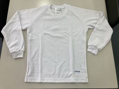 体操服　長袖シャツ　白　ラグラン　LR4300