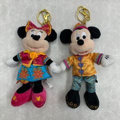 香港ディズニー限定 ミッキー＆ミニー 中華衣装キーホルダーセット（未開封） 香港ディズニーランド ミッキー・ミニー キーホルダー 中華服