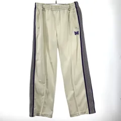 Needles　トラックパンツ　白ライン　L Needles 新品 ニードルズ NEEDLES Track Pant Poly Smooth