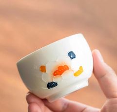 景徳鎮製　中国茶器　茶碗　茶杯　ティーカップ　湯呑み