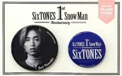 【中古】バッジ・ピンズ [台紙付き] 田中樹(SixTONES) 缶バッジセット(2種) 「SixTONES Snow Man 1st Anniversary」