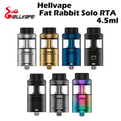 Hellvape Fat Rabbit Solo RTA 4.5ml リビルダブル アトマイザー ヘルベイプ ファットラビット ソロ タンク 電子たばこ 電子タバコ ベイプ シングル コイル ビルド 爆煙 Vape dead atomizer