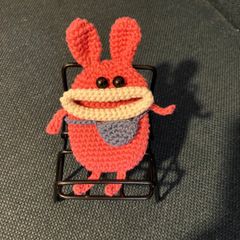 パクパクモンスター　うさぎ　小物入れ　ハンドメイド