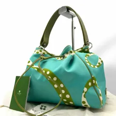 良品 1263 ケイトスペード ワンショルダーバッグ 巾着 総柄 ナイロン