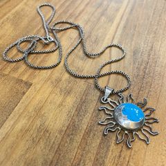 vintage◯SUN&moon silver Mexico necklace◯ - メルカリ