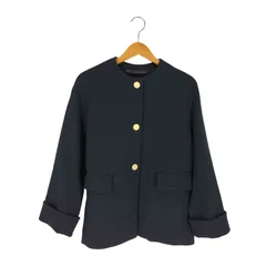 未使用品♪マルティニーク　ノーカラージャケット　紺色　フロントホック 未使用品♪マルティニーク ノーカラージャケット 紺色 フロント