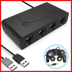 大乱闘スマッシュブラザーズ対応 Switch Switch 最大８人同時にプレイ ４ポート 有機ELモデル/Switch/Wii TURBO連発機能 変換アダプタ U/PC用 3IN1 接続タップ NGC GCコントローラー コントローラ接続タップ 転換アタプ