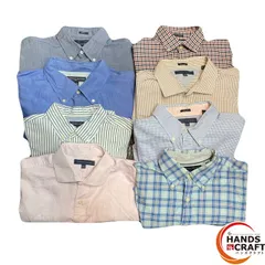 ◎【中古】 TOMMY HILFIGER シャツ 8着セット ワイシャツ Ｙシャツ カッターシャツ トミー ※サイズは画像参照 チェック柄