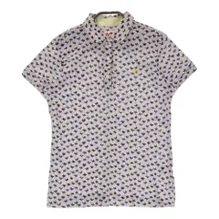 サイズ：1 MASTER BUNNY EDITION マスターバニーエディション  半袖ポロシャツ 総柄 パープル系 [240101407790]# ゴルフウェア レディース ストスト