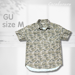 GU ジーユー　ミリタリーシャツ　サイズ:M　ショップをフォローでお得なクーポン発行してます！