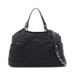 シャネル CHANEL ショルダーバッグ ワイルドステッチ ココマーク ブラック レザー ワイルドステッチ ココマーク 2wayトートバッグ レディース Used Bのサムネイル
