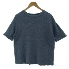 B&Y ユナイテッドアローズ BEAUTY&YOUTH ビューティー&ユース Tシャツ スウェット 半袖 ボーダー コットン ブルー 青 ネイビー 紺 ホワイト 白 S