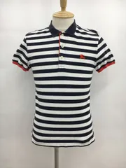 バーバリーブラックレーベル BURBERRY BLACK LABEL 半袖ポロシャツ 2 ボーダー ネイビー コットン100％ 2503WR086