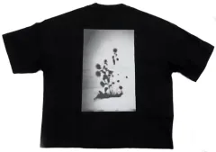 【中古】衣類 セントチヒロ・チッチ ワイドフィットT(5分袖Tシャツ) ブラック Lサイズ 「BiSH×GU」