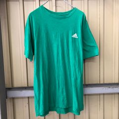 330 adidas ロゴTシャツ アディダス L グリーン プルオーバー シンプル 夏 古着卸 アメリカ仕入