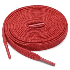 uxcell 靴紐 靴ひも 平型 平ひも ワックス シューレース ブーツ用 カジュアルシューズ 男女兼用 2足 レッド 90 cm