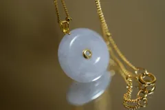 K18 YG　ラベンダー翡翠 ペアシェイプ　ペンダントヘッド　ヒスイ　QVC K18 YGラベンダー翡翠 ペアシェイプペンダントヘッドヒスイQVC