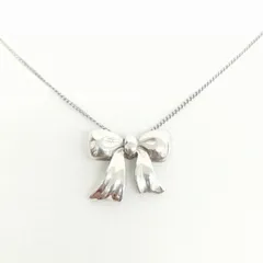 ティファニー TIFFANY & CO. リボン モチーフ ペンダント ネックレス SV925 シルバー ☆AA★のサムネイル