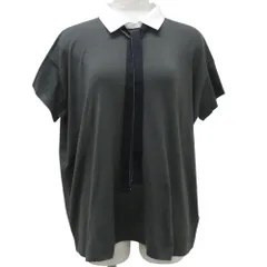 BRUNELLO CUCINELLI モニーレ装飾 トップス ブラウス 切替 S BRUNELLO CUCINELLI モニーレ装飾 トップス ブラウス 切替 S