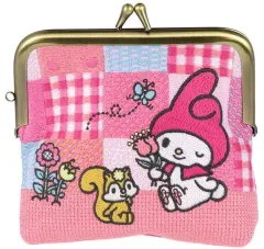 【中古】バッグ マイメロディ 畳刺繍ミニポーチ がま口 New Life Collection 「サンリオキャラクターズ」