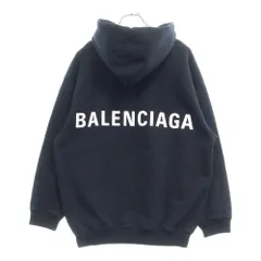 BALENCIAGA (バレンシアガ) 17AW バックロゴプルオーバーパーカー ブラック 508184のサムネイル