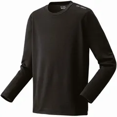 YONEX ヨネックス UNI ロングスリーブTシャツ(フィットスタイル) テニス 長袖Ｔシャツ (16818-007)、ブラック