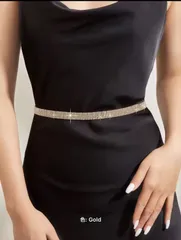 再入荷【即日発送】チェーンベルト  シルバー/ゴールド　25-1009