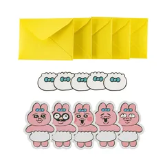 【在庫処分】/ミニカードセット 可哀想に! おぱんちゅうさぎ(いろんなおかお) ほぼ日手帳 手帳アクセサリー