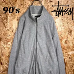 90's 紺タグ【OLD STUSSY】リバースウィーブ 厚手 フルジップ