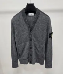 【最終価格】STONE ISLAND ニットカーディガン　S グレー 2025年最新】STONE ISLAND メンズ カーディガンの人気アイテム