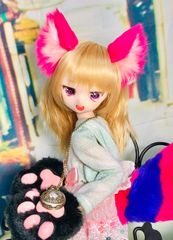 狐耳&狐しっぽ2尾セット/DD*SD*MDD*DDS*MSD40～60cmドール