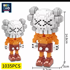 ナノブロック 互換 カウズ レゴ ホワイト×ブラウン