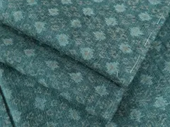 平和屋着物●結城紬ちぢみ　舞花文　正絹　逸品　未使用　CAAW8445yc