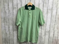MAISON KITSUNE／半袖ポロシャツ／KM00209KJ0104／ライトグリーン／ワンポイント／Lサイズ