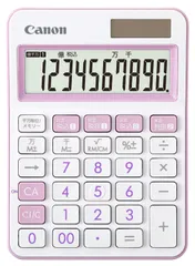 ラベンダー LS-105WUC 抗菌仕様 実務電卓 カラフル電卓 （10桁/ミニ卓上サイズ/W税機能搭載）LS-105WUC-LV キヤノン 限定】Canon 【のサムネイル