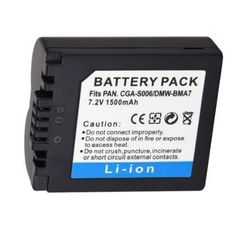 PSE認証 CGA-S006 DMW-BMA7 パナソニック対応 バッテリー 1300mAh V-LUX1 DMC-FZ28EFK DMC-FZ28EFS DMC-FZ18 DMC-FZ18EBK 互換品