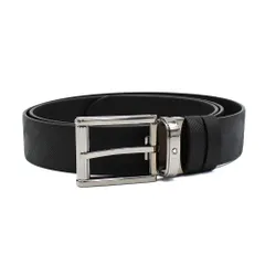 ✨未使用・付属品完備✨　Montblanc ベルト　メンズ　紳士　ロゴ　希少 メンズ エングレービングロゴ ベルト サステナブル