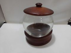 (使用品) シュガーポット　クリア　レトロ　喫茶店