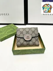 【今日WTO】Gucci グッチ ショートトリプルフォールド財布 クラシックデザインで耐久性に優れる-WTO輸入2-CCK13