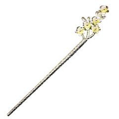 【人気商品】[ミャオミャオ] Miaomyao 簪 かんざし 一本 和装 留袖 着物 髪飾り 金属 ペア カップル アンティーク フラワー 桜梅桃李 花 モチーフ パール シルバー ヘアアクセサリー (桜の花)