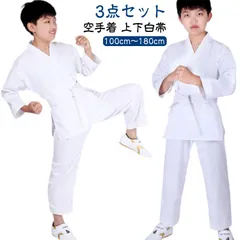 空手着 空手衣 上下白帯 3点セット 大人 子供 ジュニア 初心者 入門者向け 伝統派 100cm～180cm 練習用 空手 空手道着 男女兼用 空手スーツ キッズ 授業用 道着 合気道 柔道授業 柔#haze540