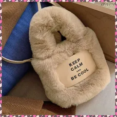 送料無料 エコファーバッグ 秋冬 ミニトートバッグ 可愛い ミニハンドバッグ 軽量 レディース おしゃれ ショルダーバッグ 斜め掛け 小さめ ふわふわ 手提げカバンもこもこ 2wayショルダー バケツバッグ 韓国 フェイクファー 鞄