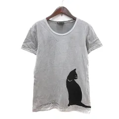 エンポリオアルマーニ EMPORIO ARMANI カットソー Tシャツ クルーネック プリント 半袖 グレー /MNのサムネイル