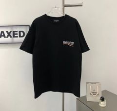 Balenciaga カジュアルルーズラウンドネックメンズ レディース半袖Tシャツ Balenciaga Ｔシャツ ディオール 男女兼用