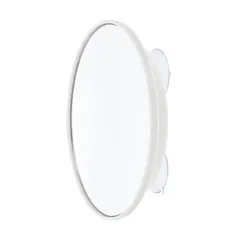JECOMPRIS 化粧鏡 10倍拡大鏡 吸盤付き 15cm コンパクト 拡大ミラー 携帯便利 円形 化粧ミラー 洗面所 お風呂 メイク鏡 拡大化粧鏡（150mm 10X）