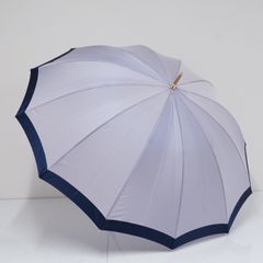 傘 GRACY グレイシー 12本骨 高級傘 USED品 バイカラー 寒竹 多間 カーボン骨 軽量 55cm A2973