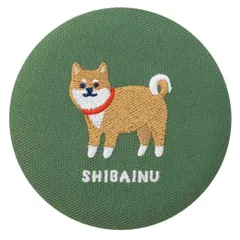 【メール便】おみやげニッポン 手鏡 刺繍ミラー 柴犬 いぬ デコレ コンパクトミラー かわいい グッズ のサムネイル